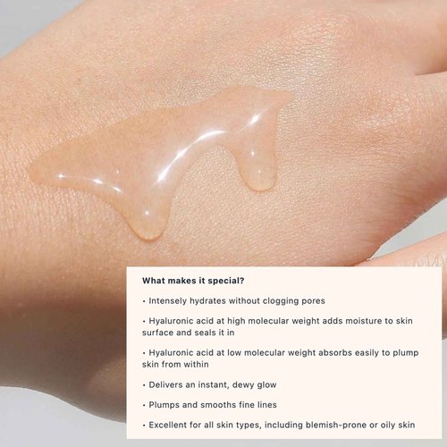 Le Mieux Hyaluronic Serum - Concentrated Hyaluronic Acid Facial Hydration Complex, Anti Aging Moisture with No Parabens or Sulfates (1 oz / 30 ml)