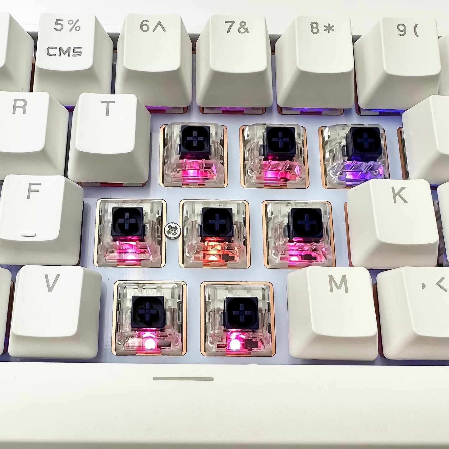 Zjmehty Kailh Box Navy Switches for Mechanical Gaming Keyboard,3-Pin 60gf Clicky/Factory Lubed/IP56 Dust&Waterproof Switches(Kailh Box Navy,90Pcs)