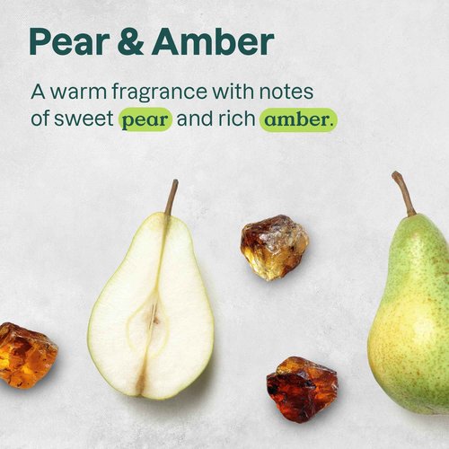 ATTITUDE Body Wash, EWG Verified Shower Gel, Dermatologically Tested, Plant and Mineral-Based, Vegan Personal Care Products, Pear & Amber Scent, 16 Fl Oz (Pack of 6)