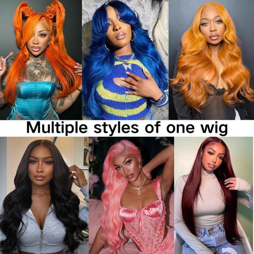 Gemlong 24 Inch 99J Burgundy Lace Front Wigs Human Hair Body Wave 13x4 HD Transparent Pre Plucked Glueless Lace Frontal Wig Human Hair 200% Density Red Wine Colored Human Hair Wigs for Women