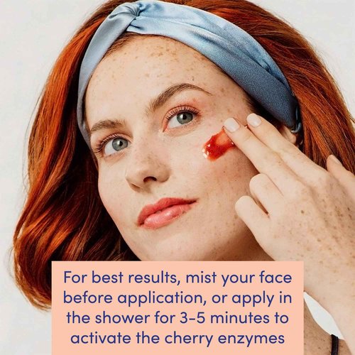 Naturopathica Sweet Cherry Brightening Enzyme Peel, Exfoliating Facial Peel Treatment, Antioxidant Rich Facial Mask to Nourish Skin, 1.69 fl oz