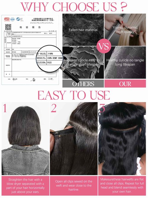 Lacer Body Wave Clip in Hair Extensions Real Human Hair, Seamless 7 Pcs 115g Wavy Human Hair Clip in Extensions for Women Natural Black 18 Inch