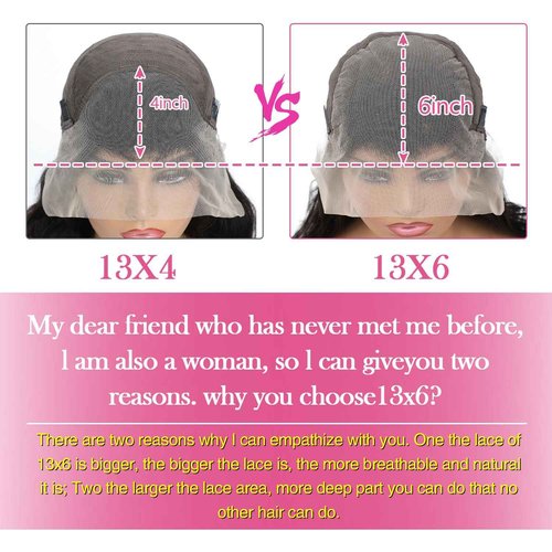 13x6 Lace Front Wigs Human Hair Pre Plucked 200% Density Body Wave HD Lace Front Wigs Human Hair Transparent Frontal Glueless Wigs Virgin Human Hair with Baby Hair for Women Natural Black 30 Inch