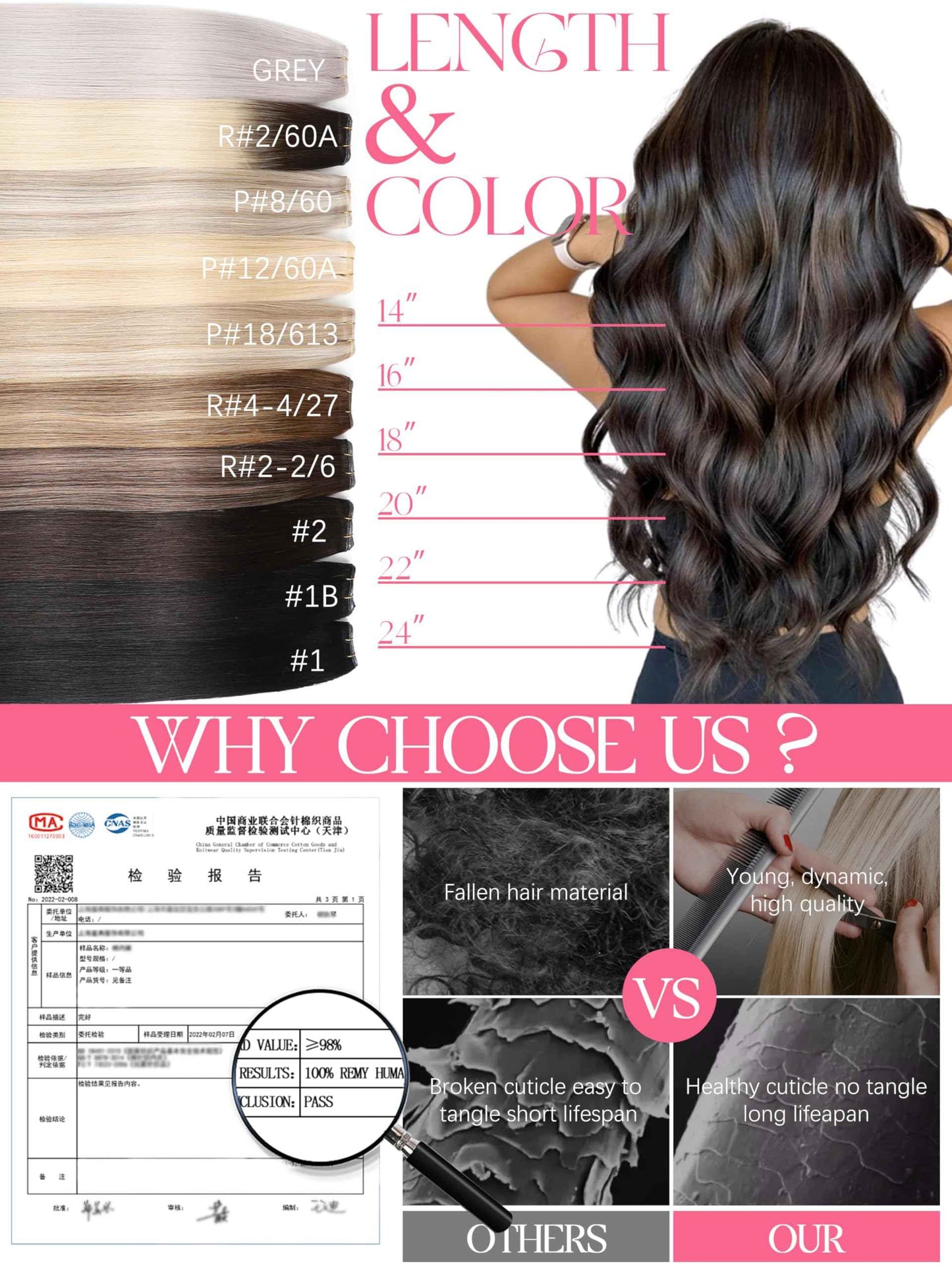 Lacer Sew in Genius Weft Real Human Hair Extensions One Piece Remy Human Hair Extensions Genius Weft Light Brown with Platinum Blonde Sew in Human Hair 18 Inch 50g for Women