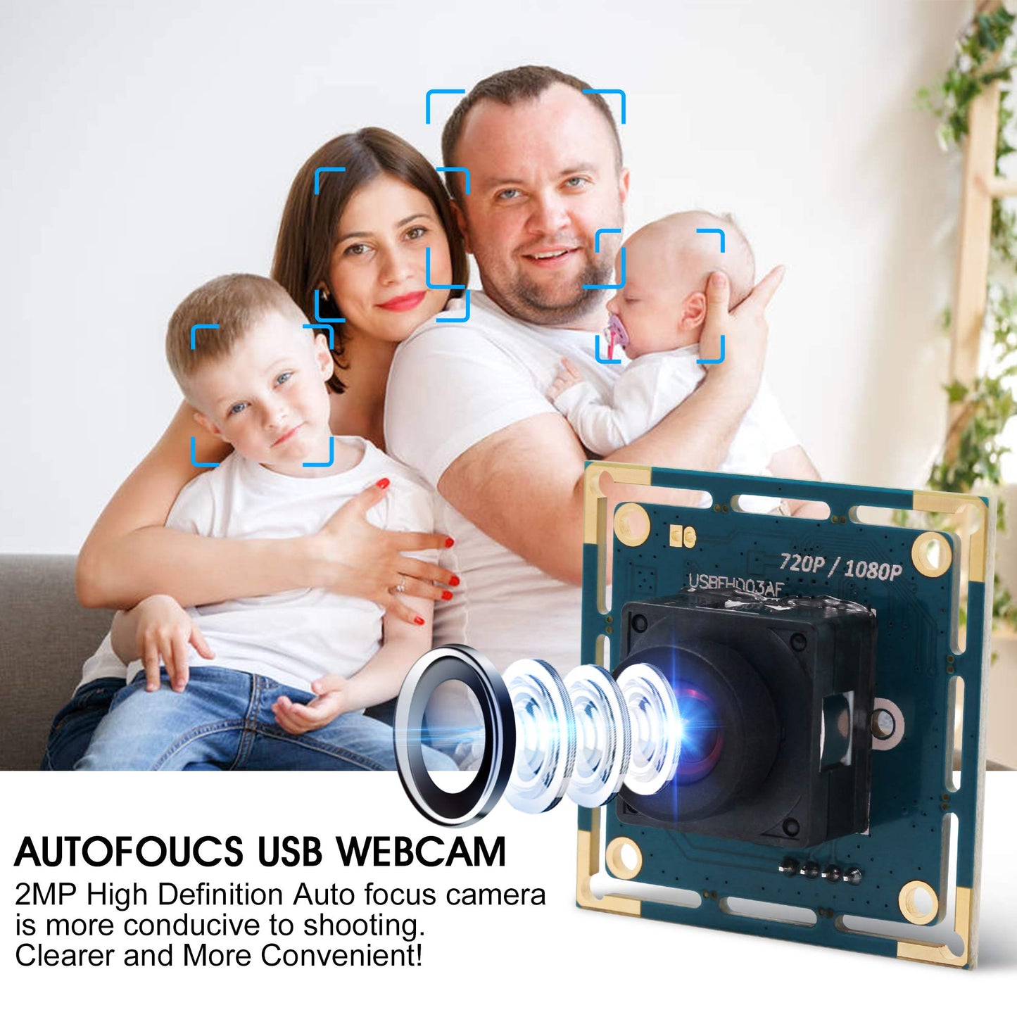 1080P USB Camera Module Autofocus High Speed Webcam Board for Computer Mini UVC USB2.0 PC Camera Industrial CCTV Lightburn Camera OV2710 High Frame Wide Angle 100fps USB with Camera for Laptop