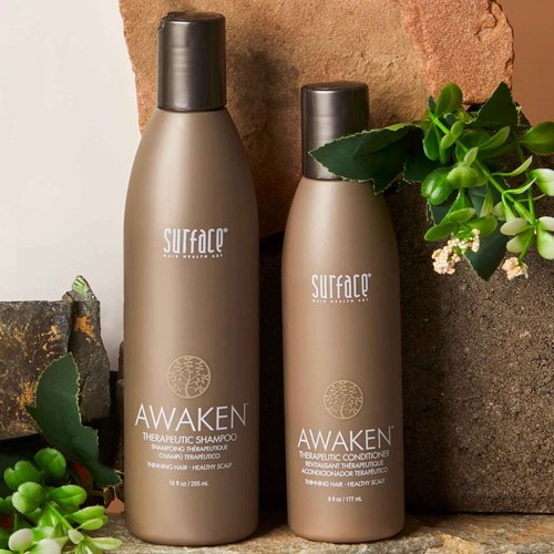 Surface Hair Awaken Therapeutic Shampoo & Conditioner Bundle, For Visibly Thicken, Strengthen Fine Hair, 2-Piece Set