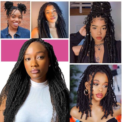 Afro Kinkys Bulk Human Hair For Braiding Afro Kinky-Curly Human Hair Bulk For Mini Twist Hair 20Inchs 50g/pack Bulk Human Braiding Hair For Micro Locs Extensions (1B, 20Inchs,50g/pack)