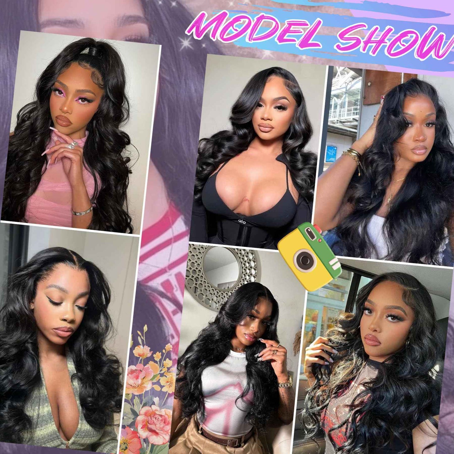 Linrkeyy 13x6 Lace Front Wigs Human Hair Body Wave Human Hair Wig for Women 200% Density Brazilian Virgin Glueless Frontal Wigs Human Hair Pre Plucked with Baby Hair 26Inch Natural Black