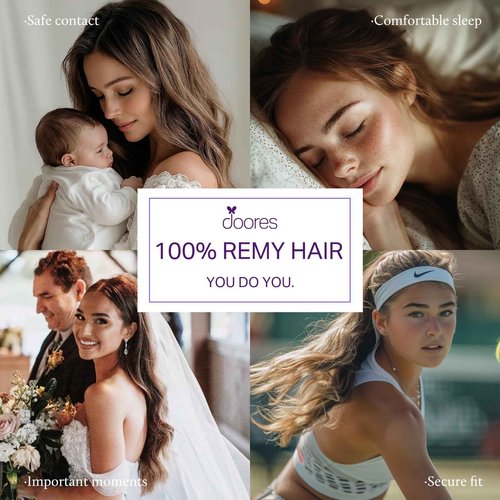 DOORES Hair Extensions Real Human Hair Genius Tape in, Balayage Natural Black to Light Blonde 20 Inch 50g/20pcs, Seamless Real Hair Tape in Extensions