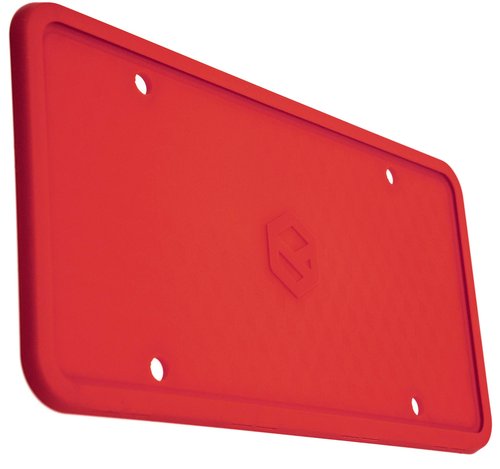 Rightcar Solutions Silicone License Plate Frames | The Original Premium Grade Silicone Car Plate Frame | Rust Proof, Rattle Proof, Weather Proof License Plate Holder (Red)