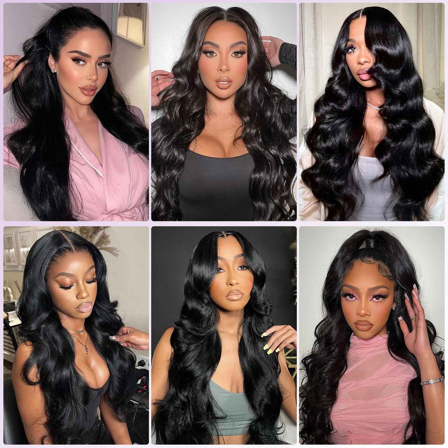 30 Inch Body Wave Lace Front Wigs Human Hair Wigs for Women 13x6 HD Lace Front Wigs Human Hair 200 Density Glueless Body Wave Wig Lace Frontal Wigs Pre Plucked Natural Black