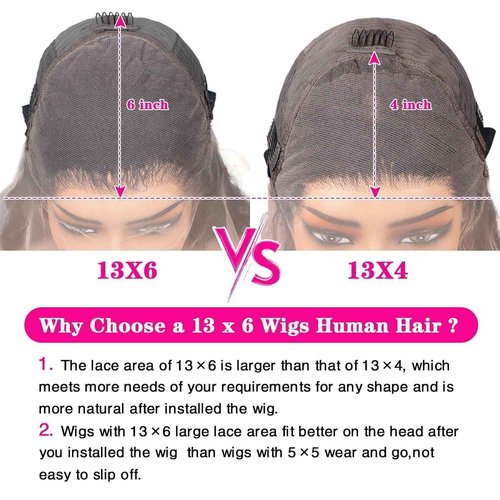 Arqyu Reddish Brown Lace Front Wigs Human Hair 13x6 Body Wave Lace Front Wigs Human Hair Pre Plucked 200% Density