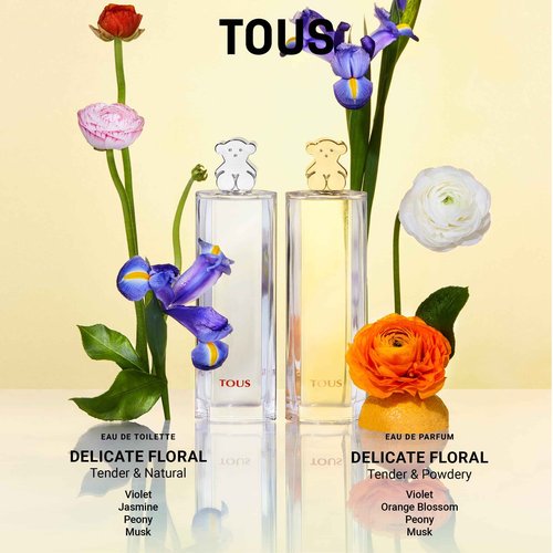 TOUS Eau De Parfum For Women, Long Lasting Floral Scent, Elegant Perfume With Notes of Neroli Petals, Rose, and Orange Blossom. For Daily Wear, 3 fl.oz.
