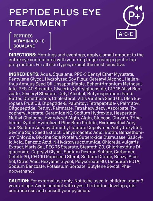 DCL Skincare Peptide Plus Eye Treatment for Wrinkles & Puffiness, 0.5 Fl oz