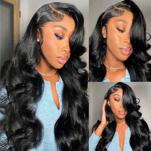 FunMatic ANGEL GIRLS Body Wave Lace Front Wigs Human Hair 13x6 HD Lace Front Wig Human Hair Pre Plucked (body wave, 20 inch)