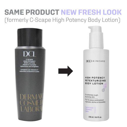 DCL Skincare High Potency Retexturizing Body Lotion for Smooth, Renewed Skin, 8 Fl oz