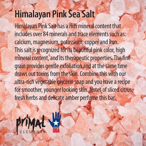 Primal Elements Soap Loaf, Himalayan Pink Sea Salt, 5.5 Pound