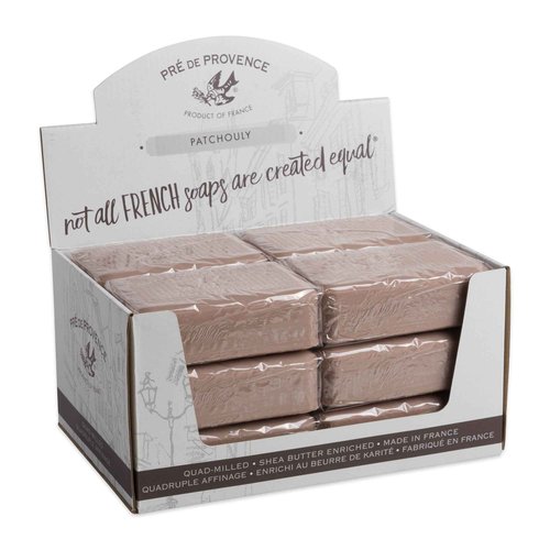 Pre de Provence Artisanal French Soap Bar Enriched with Shea Butter, Patchouli, 12 Count(Pack of 1