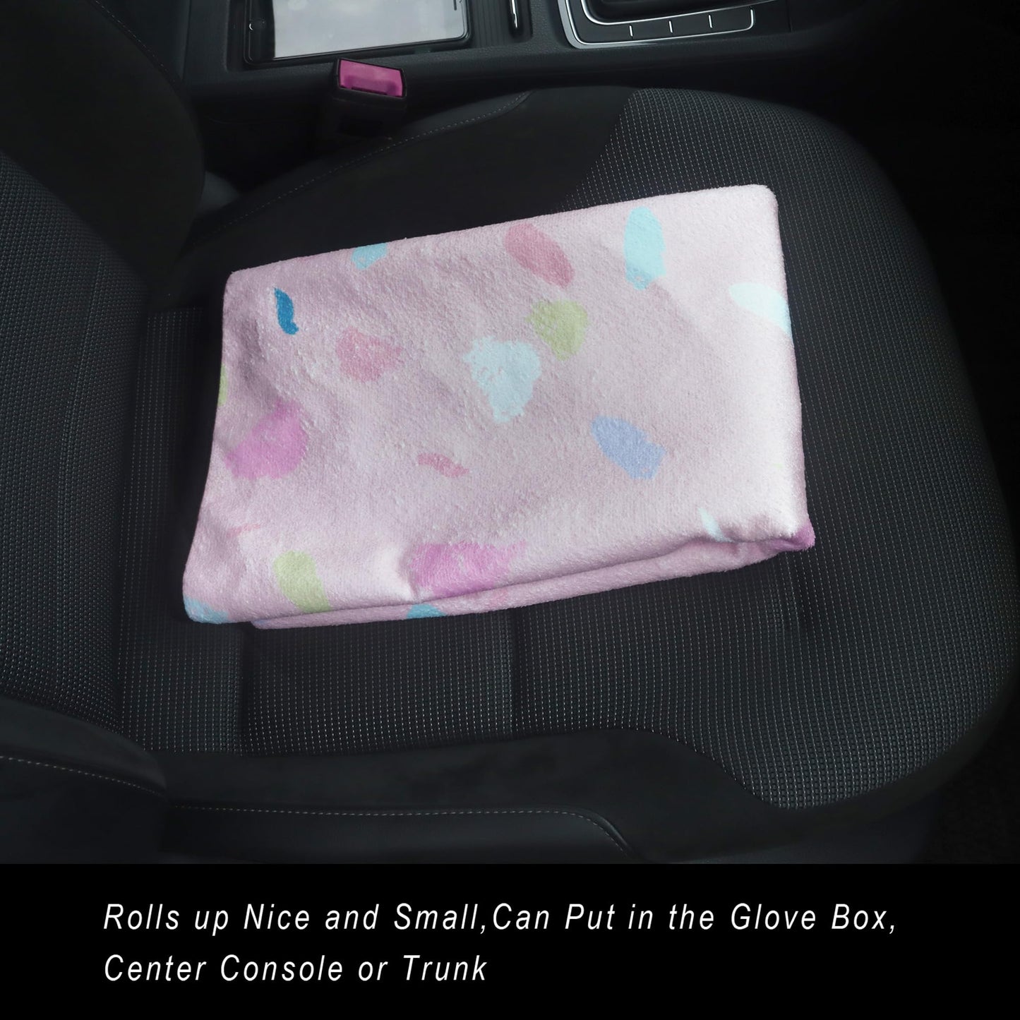 LoyaGour Car Seat Cover Protector Front Seats,for Gym Workout,Running,Swimming,Beach and Hiking,Waterproof Sweat Towel Bucket Seat Covers for Cars SUV Trucks (Pink Marbling, 1Pcs)