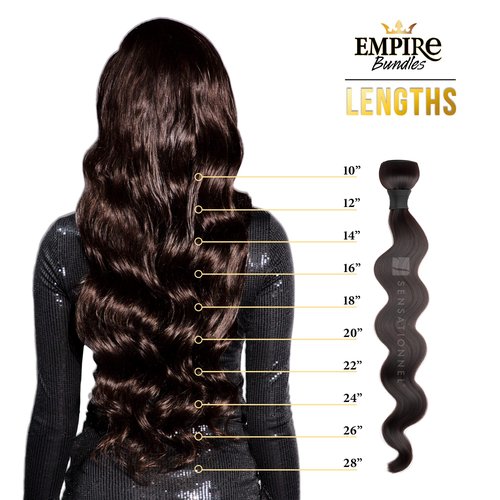 Sensationnel Empire Bundles- Straight 10a Tangle Shed Free Human Hair for Weaving and Sew in Styles - 1 pack (24 inch, NATURAL/BLACK)