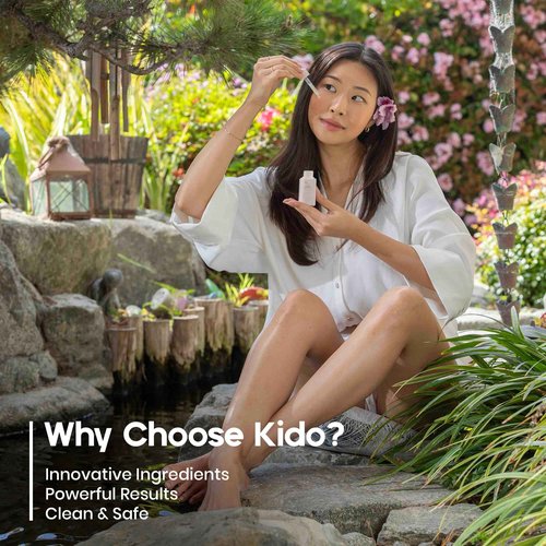 IKI Skincare - KIDO Brightening Serum - Reduces Dark Spots, Evens Skin Tone, Hydrates Deeply, Non-Irritating Formula, Kojic Acid, Alpha Arbutin, Retinol Serum for Face, Centella Asiatica, & Vitamin E