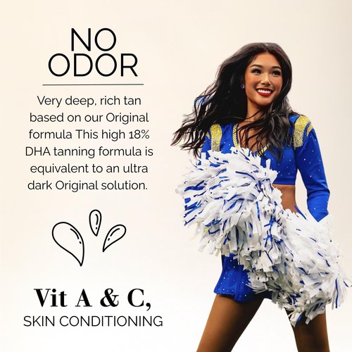 SunFX Spray Tanning Organic Solution For Competition with Beautiful Bronzed Look - Extra Dark Premium One Fits All - Showtime