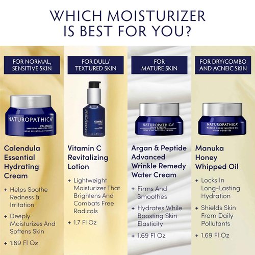 Naturopathica Calendula Essential Hydrating Cream - Soothing Face Moisturizer for Dry Skin - Holistic Calendula Cream - Daily Face Moisturizer for Women - Natural Face Lotion for Women - 1.69 fl oz