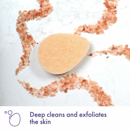 Buf-Puf Gentle Facial Sponge, Dermatologist Developed, Removes Deep Down Dirt & Makeup That Causes Breakouts and Blackheads, Reusable, Exfoliating, 12 Count