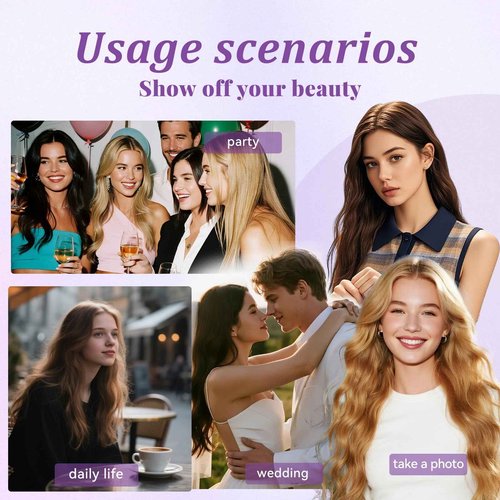 MioYio I Tip Hair Extensions Human Hair 30G/Pack Human Hair Itip Human Hair Extensions #16/60 Pre Bonded Extensions Long Straight Highlight Blonde 22Inch