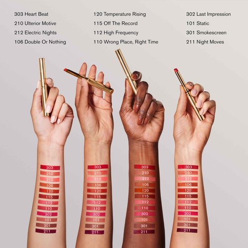 Estée Lauder Pure Color Explicit Silk Matte Lipstick for Women |12-Hour Wear, 301 Smokescreen