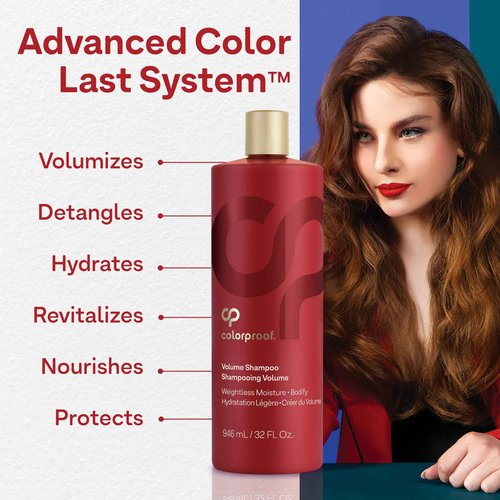 ColorProof Volume Shampoo for Women 32 Fl. Oz. Volume Shampoo, White Nectarine Scent, Sulfate Free Shampoo