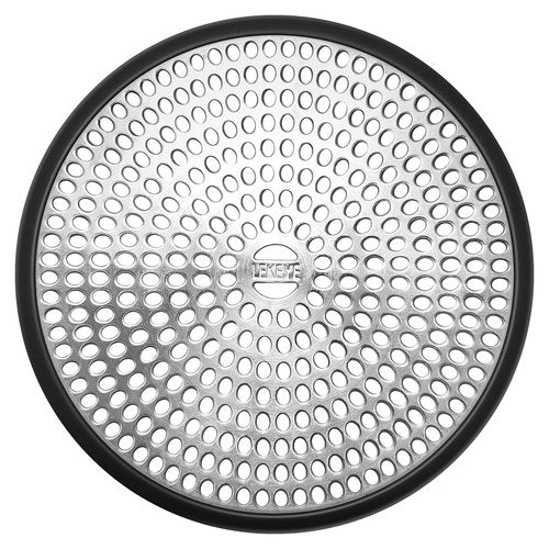 LEKEYE Shower Drain Hair Catcher | Strainer | Shower Stall Drain Cover | Bathroom Drain Protector Stainless Steel and Silicone(Black)