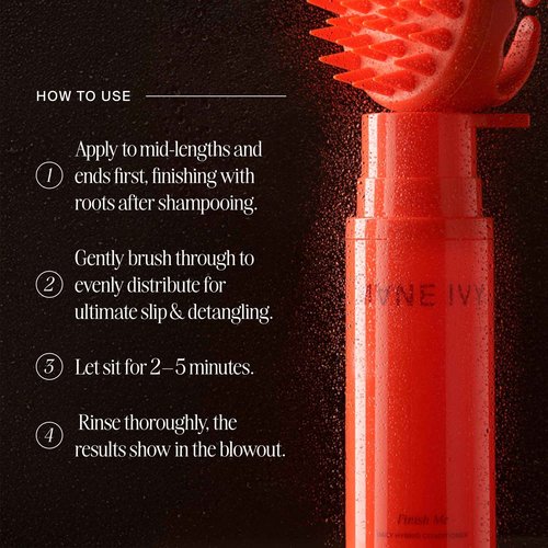 MANE IVY - Finish Me Lightweight Slip Conditioner - Sulfate-Free Moisture & Detangler - Hibiscus & Passionfruit Oil Blend - Lightweight Formula for All Hair Types