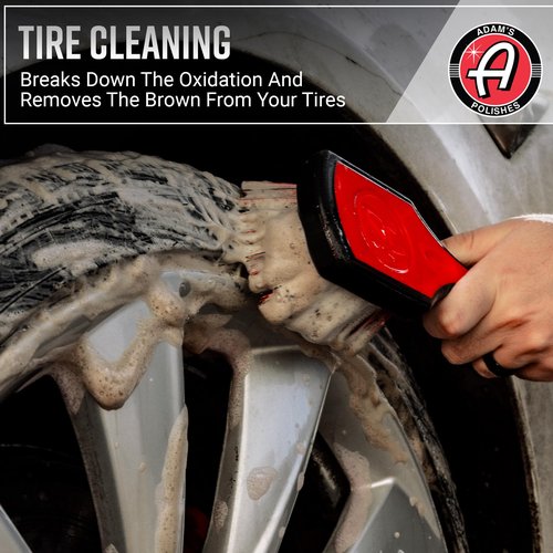 Adam's Polishes Wheel & Tire Cleaner 16oz - Professional All in One Car Wash Wheel Well Cleaning Spray for Car Detailing | Safe On Most Rim Finishes