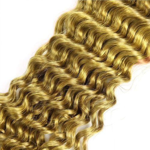 LUMWAV Deep Wave Bundles 24 26 28 Inch 12A Soft And Thick T1B/27 100% Unprocessed Brazilian Remy Curly Human Hair Bundles for Black Women