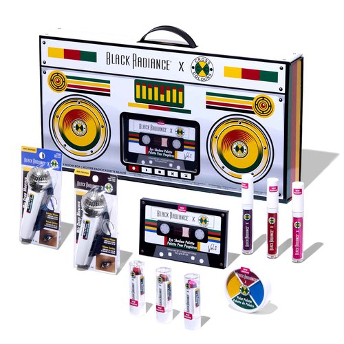 Black Radiance Cross Colours 10-Piece Makeup Set, Bold 90s-Inspired Collection with Vivid Eyeshadows, Lip Colors & Face Essentials, Buildable Coverage, Perfect for Gifting or Collecting