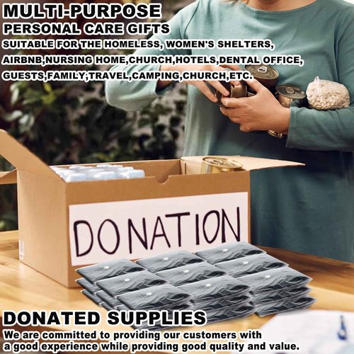 HAIFOTRVA 100 Sets Finger Nail Clipper Set Bulk,4 in 1 Black Adult Stainless Steel Travel Manicure Kit with Case Individually Wrapped Nail Clippers Bulk for Homeless,Hotel,Charity