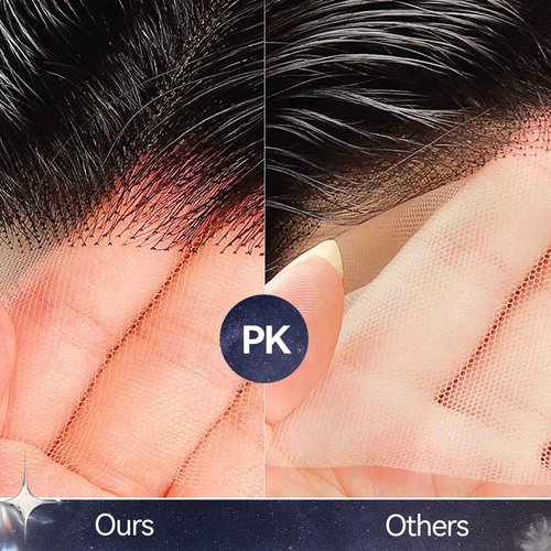 starluck SilkHug HD Lace Front Wigs Human Hair Glueless Pre-plucked Bob Real Human Hair Ash Blonde-P4/8/16 Wigs for Women Middle Part 12" Lenght Straight Wig 150% Density 13"×4"×2.5"