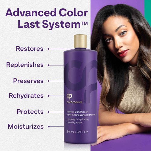 Colorproof Moisture Hair Conditioner 32FL. Oz. Nourishing and Moisturizing Conditioner, Mojito Mint Scent
