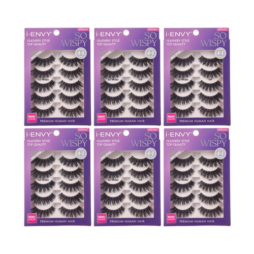 i-ENVY So Wispy Multi Pack Natural WIspy Made of Natural Hair 5 Pair