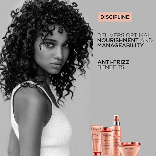 Kerastase Discipline Smoothing Anti-Frizz Shampoo & Conditioner Set For All Hair Types - Smooths and Controls Frizz With Morpho-Keratine