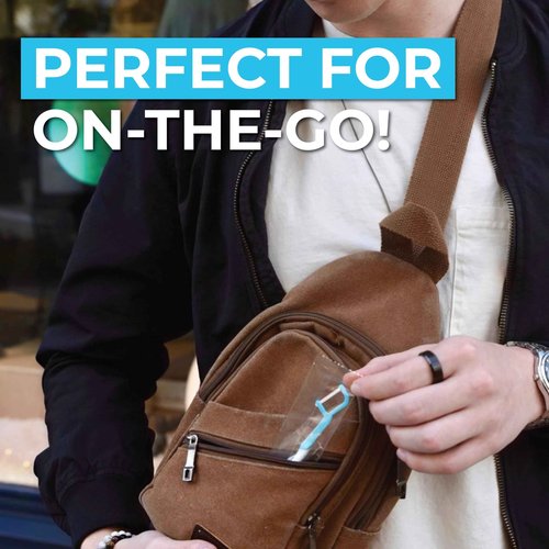 Brushee - The Evolution of Oral Care | 4-in-1 Tool (Paste + Brush + Floss + Pick) | Individually Wrapped | Disposable | Prepasted Travel Toothbrushes | Small Adult Toothbrush - (120-Pack)