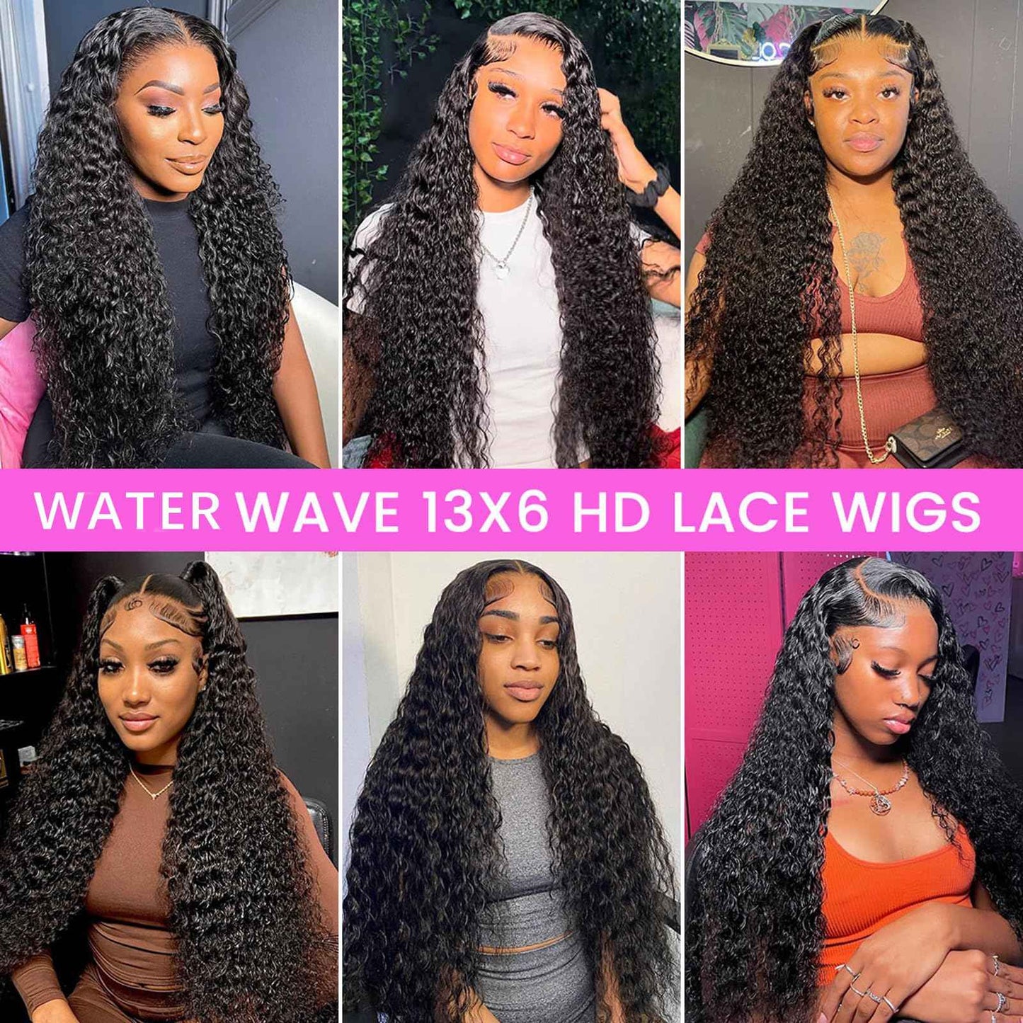 InsQueen 𝗜𝗻𝘀𝗤𝘂𝗲𝗲𝗻 Wet and Wavy Human Hair Wig Pre Plucked Pre Bleached Knots 13x6 HD Lace Front Wigs for Black Women 200 Density Brazilian Remy Human Hair (26 Inch)