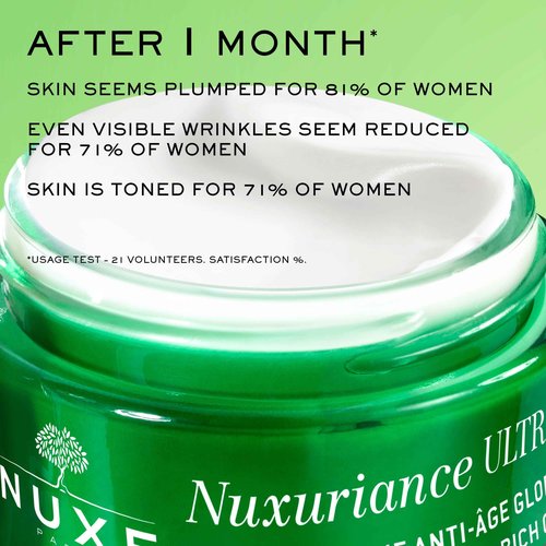 Nuxe Nuxuriance Ultra Global Anti-Aging Rich Cream with Hyaluronic Acid and ALFA 3R Technology, Revitalize, Renewing, Resurfacing Treatment for Dry Skin, 1.7 fl oz