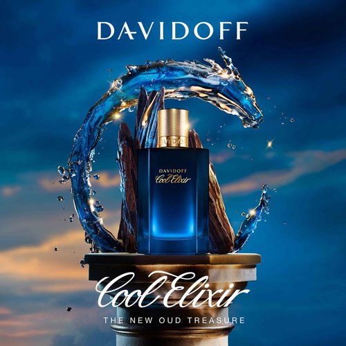 Davidoff Cool Elixir – Woody Men's Cologne – With Notes of Rose Oxide, Lavandin & Oud Accord – Long Lasting Fragrance