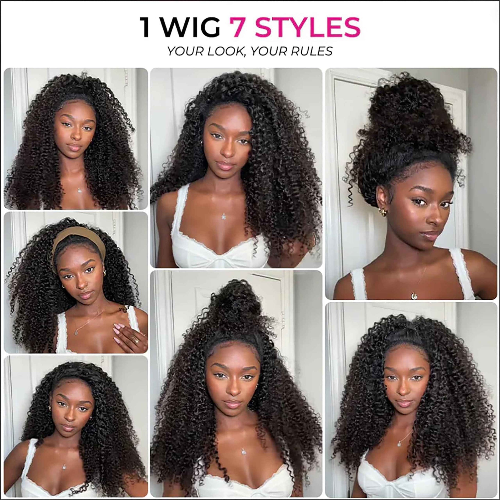 Kinky Curly Half Wig Human Hair 220 Density 3 In 1 Seamless Flip Over Half Wigs Wear Go Glueless Wigs Human Hair With Drawstring Beginner Friendly Curly Half Headband Wig Human Hair For Women 20 Inch