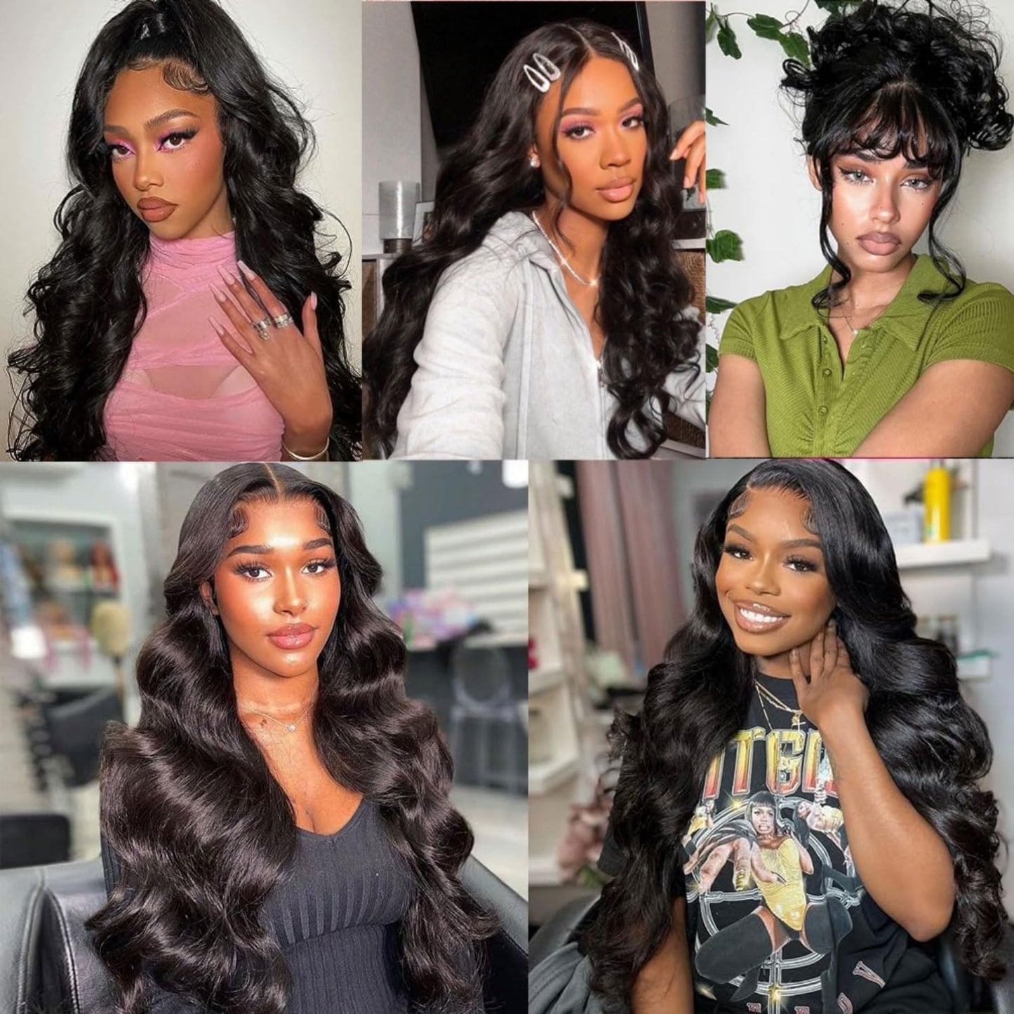 12A Body Wave Bundles Human Hair 24 24 24 24 Inch Human Hair Bundles 100% Unprocessed Brazilian Virgin Hair Bundles Human Hair Body Wave 4 Bundle Human Hair Extensions Real Human Hair Natural Black