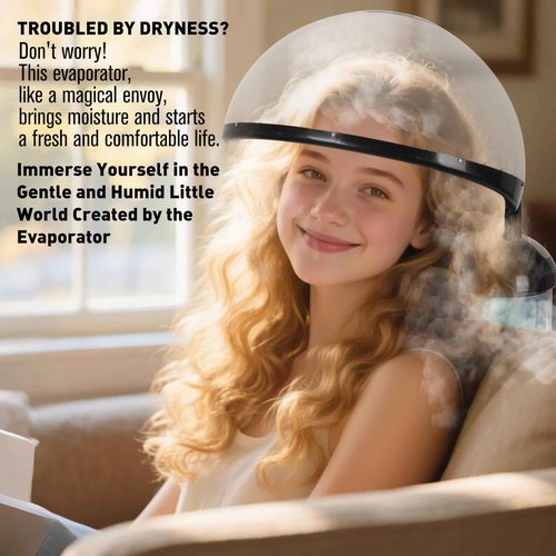 KINLITO 2-in-1 Hair and Face Steamer, Hair Steamer Humidifier for Deep Conditioning & Facial Steamer for Deep Cleaning, Tabletop Steamer with UV Ozone for Personal Care Use Home Spa Salon