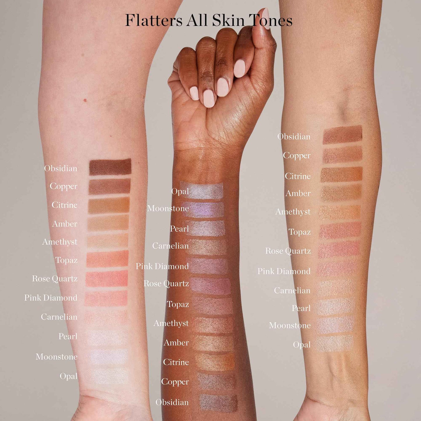 Ogee Face Stick Crystal Collection Trio - Contour Stick Makeup Collection - Certified Organic Contour Palette - Includes Bronzer Stick, Blush Stick & Highlighter Stick