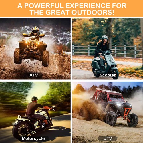 YTX9-BS 12V 8Ah Motorcycle Battery, Rechargeable Sealed AGM Battery Maintenance Free Powersport Replacement Battery for ATV and Scooter